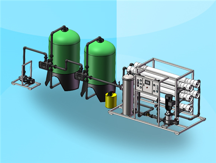 10噸每小時(shí)反滲透設(shè)備，純水設(shè)備生產(chǎn)廠(chǎng)家 反滲透設(shè)備制造商
